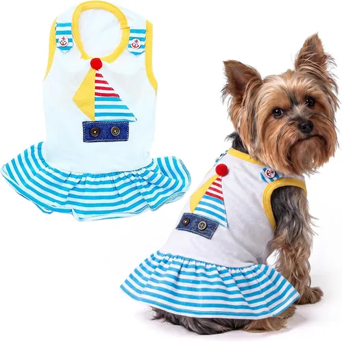 Miniatura 117 de Parisian Pet Chambray - Vestido para perro - Ligero sin mangas para perro, niña, talla XS Chambray en general