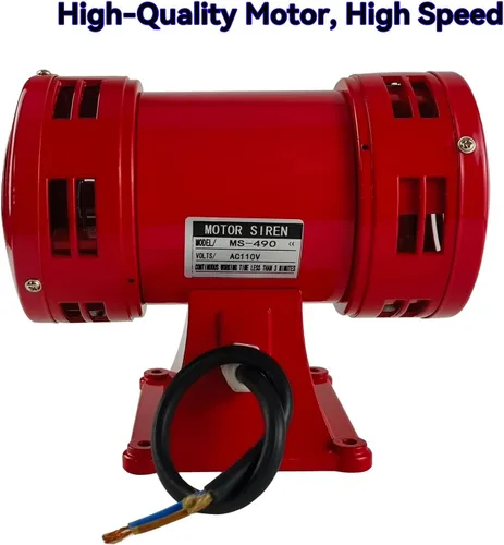 Miniatura 7 de Sirena Raid, alarma de sirena de 110 V, 150 db, 60 Hz, sirena eléctrica de la industria, alarma de sirena súper fuerte para sirena doméstica