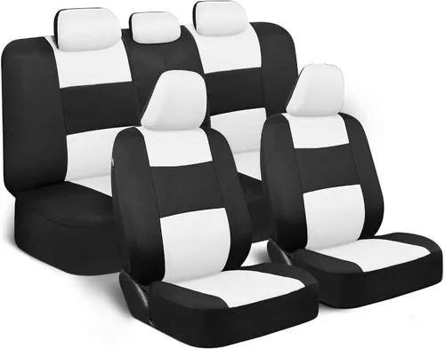 Miniatura 26 de BDK PolyPro Juego de 2 Fundas de Asientos Delanteros de Automóvil en Beige/Negro - Fundas de Asientos Delanteros para Automóviles, Camiones