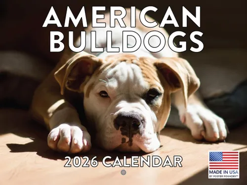 Miniatura 65 de Calendario de pared mensual 2025 Great Dane de 12 meses, fabricado en Estados Unidos