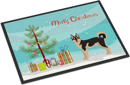 Miniatura 72 de Caroline's Treasures CK3799MAT Akita Shepherd - Tapete de árbol de Navidad de 18 x 27 pulgadas, tapete para puerta delantera, interior y exterior