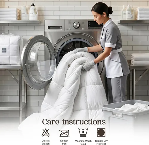 Miniatura 7 de Edredones de Utopia Bedding tamaño Queen, inserto de edredón para todas las estaciones, edredón acolchado alternativo con costura de punto de caja