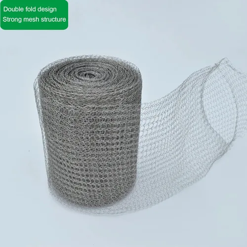 Miniatura 5 de Malla de alambre de 5 pulgadas x 50 pies, malla de acero inoxidable 304, bloqueador de huecos de tela de relleno de agujeros, rollo de malla