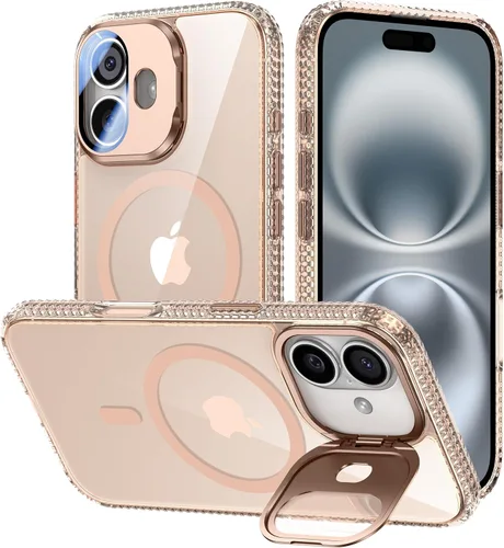 Miniatura 66 de VOFATA - Funda magnética para iPhone 17 Pro Max, cubierta para cámara con soporte, protección completa para la cámara, compatible con MagSafe