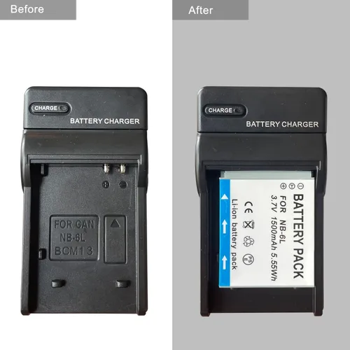 Miniatura 3 de Cargador de batería NB-6LH NB-6L NB-4L NB-8L para Canon PowerShot SX530 HS, SX540 HS, SD780 es, SD1100 is, SD630, ELPH 300 HS, ELPH 100 HS, ELPH 330
