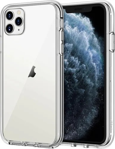 JETech - Funda para iPhone 11 Pro Max (2019), 6.5 pulgadas, cubierta a prueba de golpes, parte trasera transparente anti-rayones