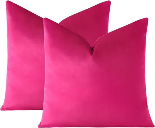 Miniatura 6 de OTOSTAR - Fundas de almohada decorativas de 16 x 16 pulgadas, fundas de cojín de terciopelo suave, fundas cuadradas para sofá, cama, sofá de casa