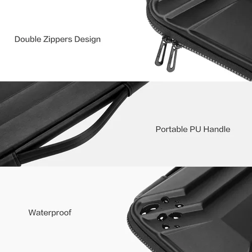 Miniatura 4 de MOSISO Funda rígida para laptop de 13 a 14 pulgadas, impermeable, a prueba de golpes, compatible con MacBook Neo 13/Air 13.3 13.6/Pro 13/14, HP Dell