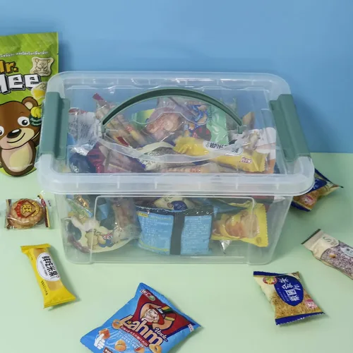 Miniatura 6 de Paquete de 4 cajas de almacenamiento transparentes de 6 cuartos de galón, contenedores de plástico con tapas