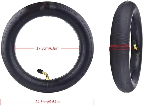 Miniatura 6 de Tubo interior grueso de 10 x 2.125 pulgadas para Ninebot F25/F30/F40/F65/D40X/D18W/D28U/D38U Hiboy S2 Pro Max Gotrax G4 Turboant 7X Pro inflable