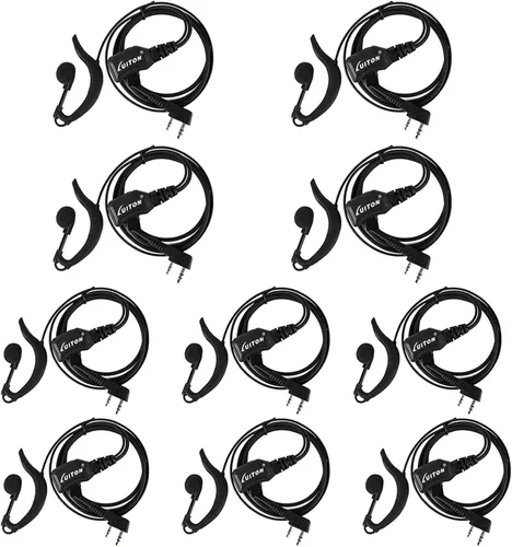 Auricular Walkie Talkie con micrófono para radio BaoFeng Retevis G Shape Headset para Baofeng UV-5R BF-888S Arcshell Retevis H-777 RT21 RT22 Kenwood