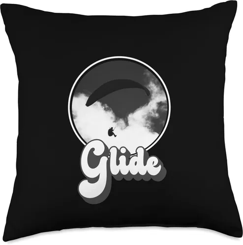 Miniatura 4 de Paraglide & Skydiving Gifts & T-Shirts Skydiving Parachuter Equipment - Almohada de regalo para parapente, 16 x 16 pulgadas, multicolor