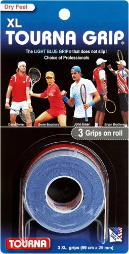 Miniatura 7 de Tourna Grip XL, agarre para raqueta de tenis, sensación seca original