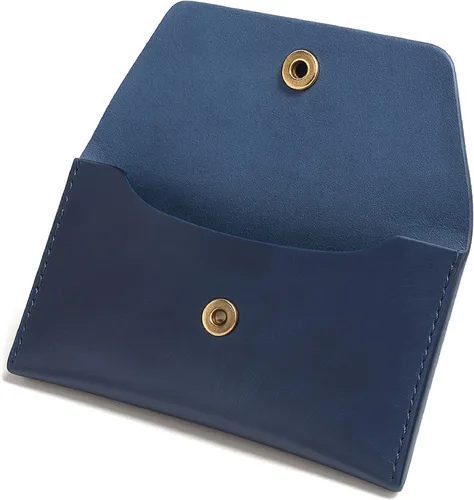 Miniatura 12 de The Antiq - Cartera de viaje de piel auténtica para hombres y mujeres, organizador compacto con cierre de botón para dinero en efectivo, tarjetas