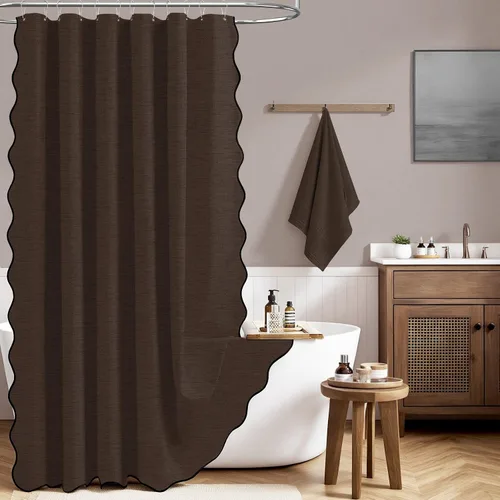 Miniatura 16 de BTTN Lino Crema Festoneado 36x72