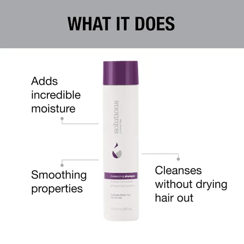 Miniatura 4 de GREAT CLIPS Solutions Champú hidratante, 10 onzas, repara y restaura el cabello dañado, para cabello seco, grueso o rizado