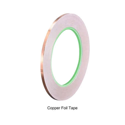Miniatura 6 de Cinta adhesiva conductora de lámina de cobre de doble cara, [para blindaje EMI, vitrales, circuitos de papel, conexión a tierra] - 1/8 pulgadas/98