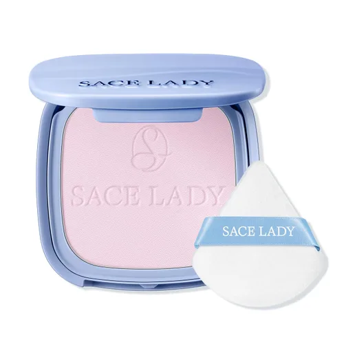 Miniatura 10 de SACE LADY Polvo Facial Impermeable para Fijar Maquillaje, Polvo Compacto Prensado de Control de Grasa para Mujeres, Difuminador de Poros Mate