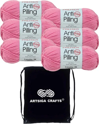 Miniatura 18 de Premier Yarns Anti-Pilling Everyday DK Solids Mist 1107-24 (6 madejas, el mismo lote de tinte) DK Light Worsted #3 Hilo acrílico antibolitas