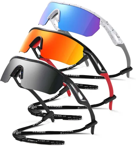 Miniatura 36 de Kids Sunglasses Youth Baseball Sunglasses for Boys Girls 3-12 Polarized Softball Sports Goggles UV Protection