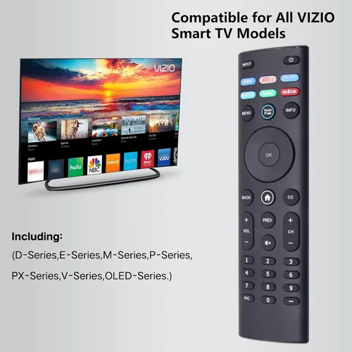 Miniatura 2 de Paquete de 2: control remoto universal MYHGRC para VIZIO Smart TV, control remoto de repuesto Vizio TV con 6 botones de acceso directo para Vizio
