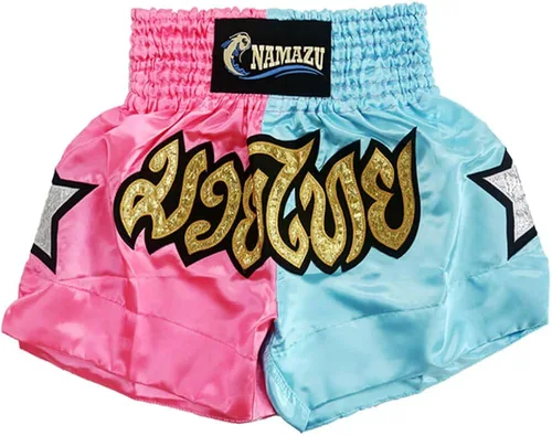 NAMAZU Muay Thai - Pantalones cortos para hombres y mujeres, de alta calidad, para gimnasio, boxeo, kickboxing.