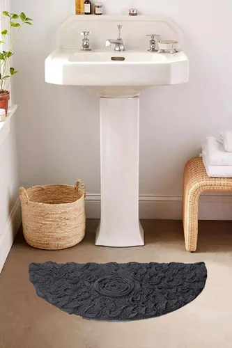 Miniatura 73 de Home Weavers Bell Flower Collection - Tapetes de baño copetudos 100 % algodón, extrasuaves y absorbentes, antideslizantes, lavables a máquina, lino
