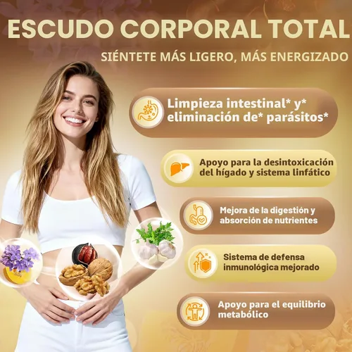 Miniatura 2 de Limpieza 18 en 1 de ajenjo de nogal negro para humanos, suministro para 80 días, porción de 6600 mg, limpieza intestinal rápida y salud digestiva