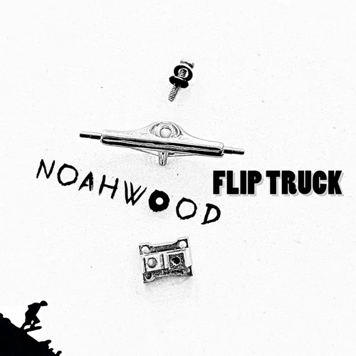 Miniatura 6 de NOAHWOOD Fingerboards Parts Professional Prince III - Camiones abatibles (1.34 pulgadas) + tuercas de autobloqueo actualizadas (blanco plateado)