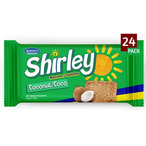 Miniatura 6 de Wibisco Shirley Biscuits, chocolate, 3.7 oz (paquete de 24)