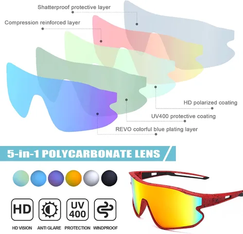 Miniatura 9 de YUNBLL&KO Gafas de sol para niños, gafas de sol de béisbol para jóvenes, TR90, marco ligero, UV400, gafas de sol deportivas para ciclismo para niñas