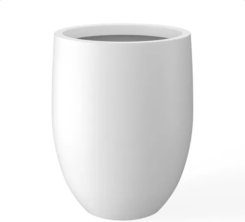 Miniatura 14 de Kante Maceta alta de hormigón natural de 21.7 pulgadas de alto, maceta decorativa grande para interiores y exteriores con orificio de drenaje
