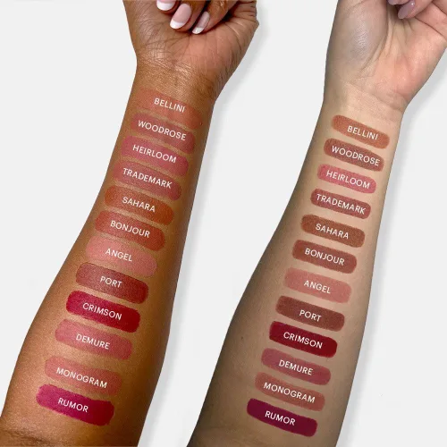 Miniatura 6 de Glo Skin Beauty Lápiz labial mate de gamuza (Bonjour), fórmula de larga duración que se mantiene todo el día, con manteca de karité acondicionador +