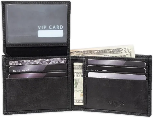 Miniatura 4 de GUESS Men's Leather Slim Bifold Wallet