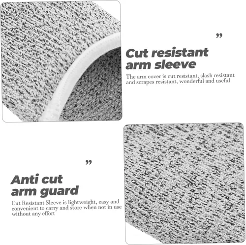 Miniatura 6 de Juego de 2 pares de mangas protectoras de 5 capas resistentes a los cortes, protectores de antebrazo para hombres y mujeres, protección contra