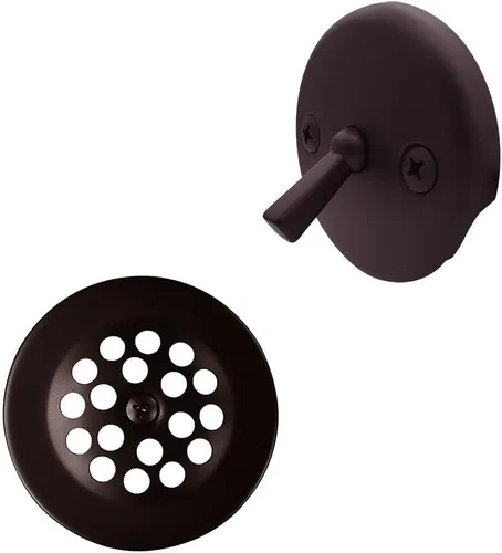Miniatura 4 de Westbrass Beehive Grid - Rejilla para bañera con placa frontal de palanca de viaje, cromo pulido, D92-26