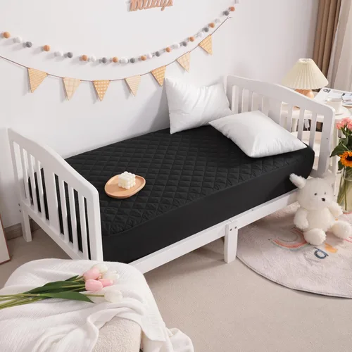Miniatura 7 de NTBAY Paquete de 2 Protectores de Colchón de Cuna Impermeables, Sábana Bajera Acolchada de 28"x52" para Niños Pequeños - Lavable a Máquina - Funda