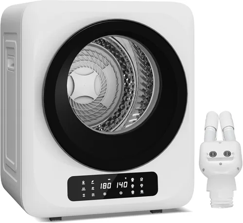 Miniatura 9 de Zynkez Secadora de ropa portátil de 12 libras, secadora de ropa compacta de 850 W con secadora de botas, 6 modos de secado, secadora eléctrica