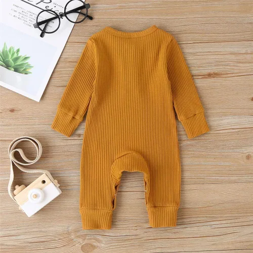 Miniatura 4 de Kuriozud Mameluco de una pieza para recién nacido, unisex, con botones, para bebé y niña