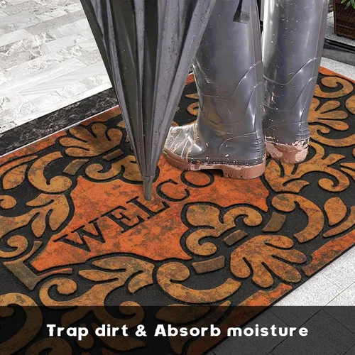 Miniatura 4 de Tapete de Bienvenida Grande de 47"x22" para Exteriores de Servicio Pesado con Respaldo de Goma Antideslizante - Tapete Duradero para Puerta Exterior