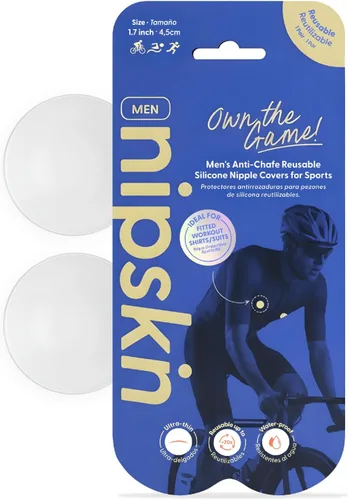 Miniatura 6 de NIPSKIN Men's adhesive Anti-Chafe Nipple Cover for Sports - 10 Disposable Covers & 1 Reusable Cover