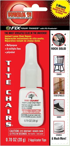 Sillas Wonderlokking Tite, Adhesivo para Juntas de Silla y Reparación de Muebles de PC-Products, 20 gramos 208113