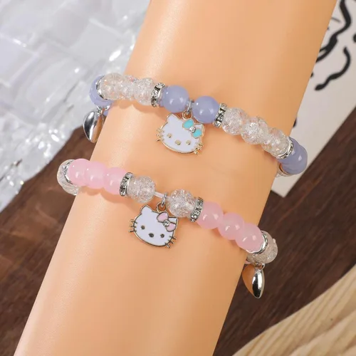 Miniatura 3 de SacXand Matching Bracelets for Couples Kitty Friendship braclets for best friends bf and gf Halloween Christmas Jewelry Gifts for Women Men Girls