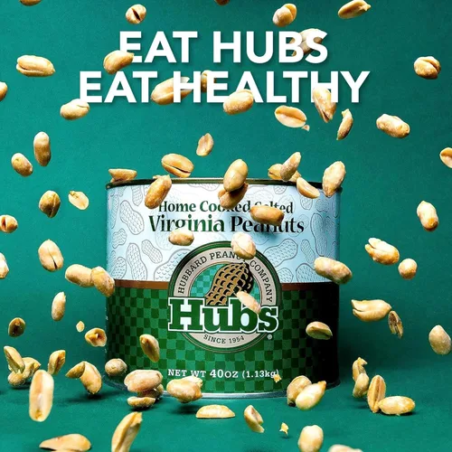 Miniatura 8 de Hubs Virginia Cacahuetes Salados 2 packs de 40 oz latas.