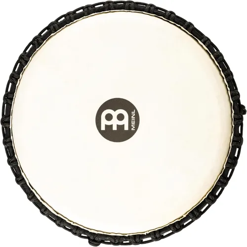 Miniatura 10 de Meinl Percussion ADJ3-L+BAG Cuerda de estilo africano afinada de madera Djembe de 12 pulgadas con bolsa, marrón/negro