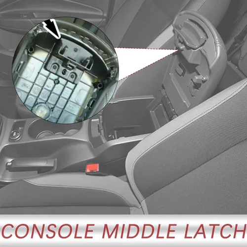 Miniatura 2 de TQPONLY - Tapa de reposabrazos para consola central compatible con Ford Escape C Max 2013-2018, reemplaza CJ5Z-7806162-A Pestillo inferior
