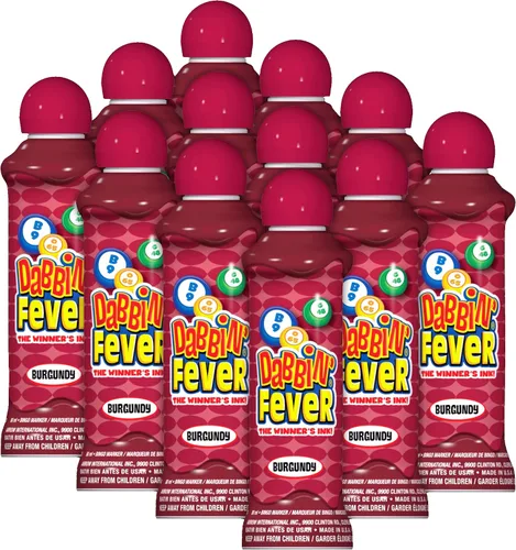 Miniatura 7 de Dabbin' Fever Bingo Daubers One Dozen - Dabbers de tinta de 3 onzas (morado)