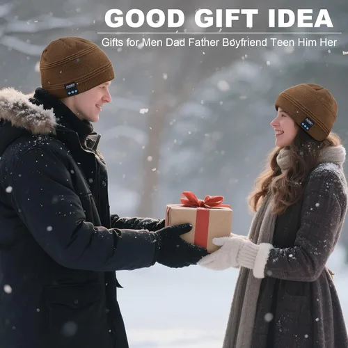 Miniatura 98 de Rotibox - Gorro inalámbrico con Bluetooth para deportes al aire libre, regalo de Navidad.
