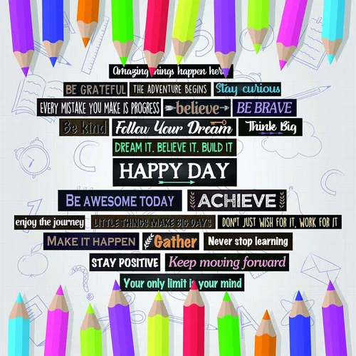 Miniatura 3 de 23 piezas inspiradoras para tablón de anuncios, carteles motivacionales para aula, citas laminadas, afirmación positiva, carteles motivacionales