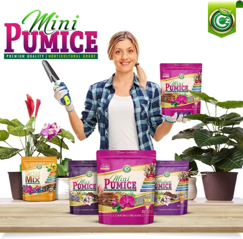 Miniatura 6 de Piedra Pómez para Medios de Cultivo - Fabricada en EE. UU. para Bonsáis • Suculentas • Cactus • Orquídeas - Aditivo Acondicionador de Enmienda